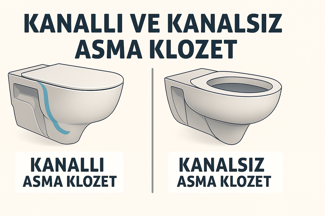 Kanallı Asma Klozet ve Kanalsız Asma Klozet Arasındaki Farklar Nelerdir?