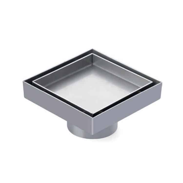 Sukar 10×10 Seramik Uyumlu Paslanmaz Yer Süzgeci 1153-0291099-02 - Banyovit