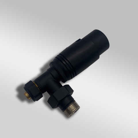 Edp Siyah Termostatik Radyatör Vanası Sıcaklık Kontrol Pex 16x2" - Banyovit