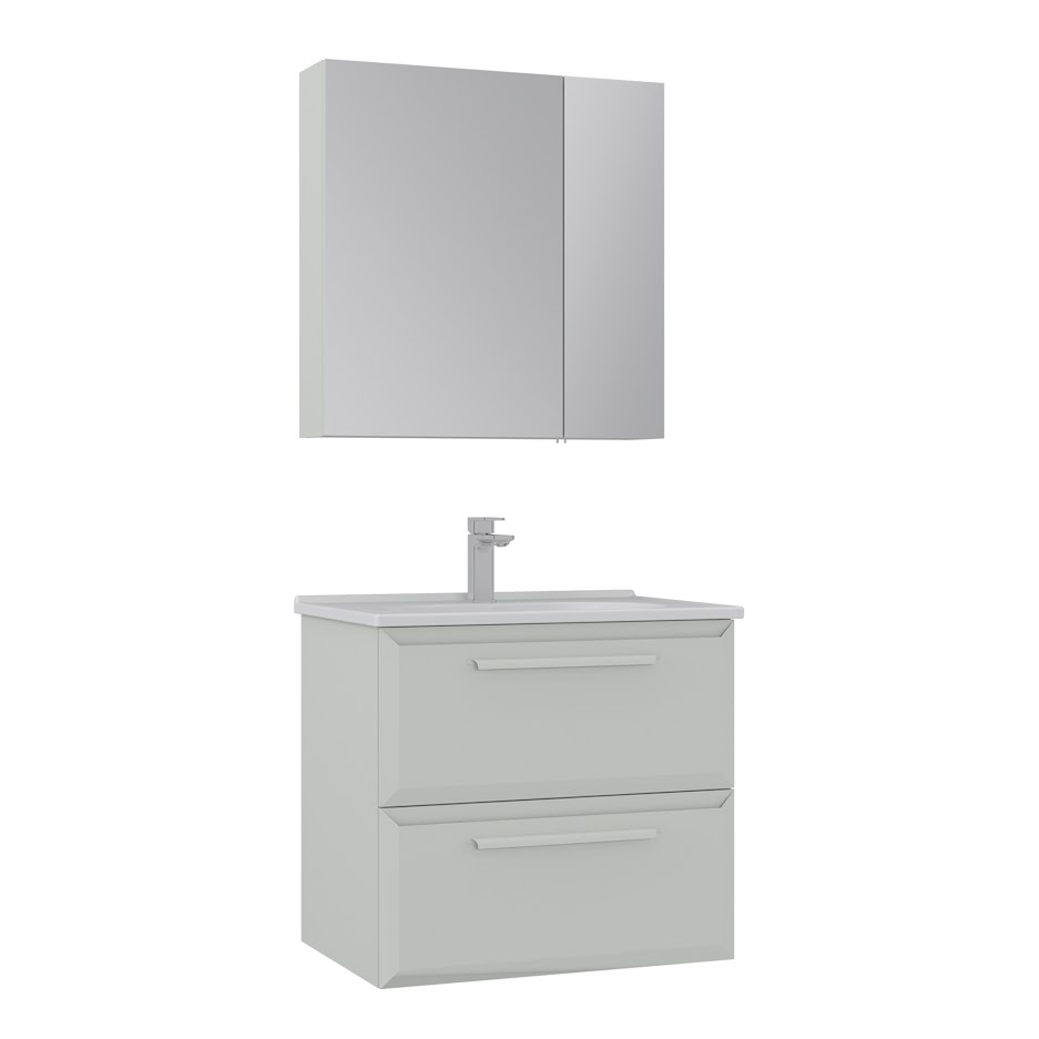 Orka Nuvola 65 cm Banyo Dolabı Takımı | Parlak Kaşmir
