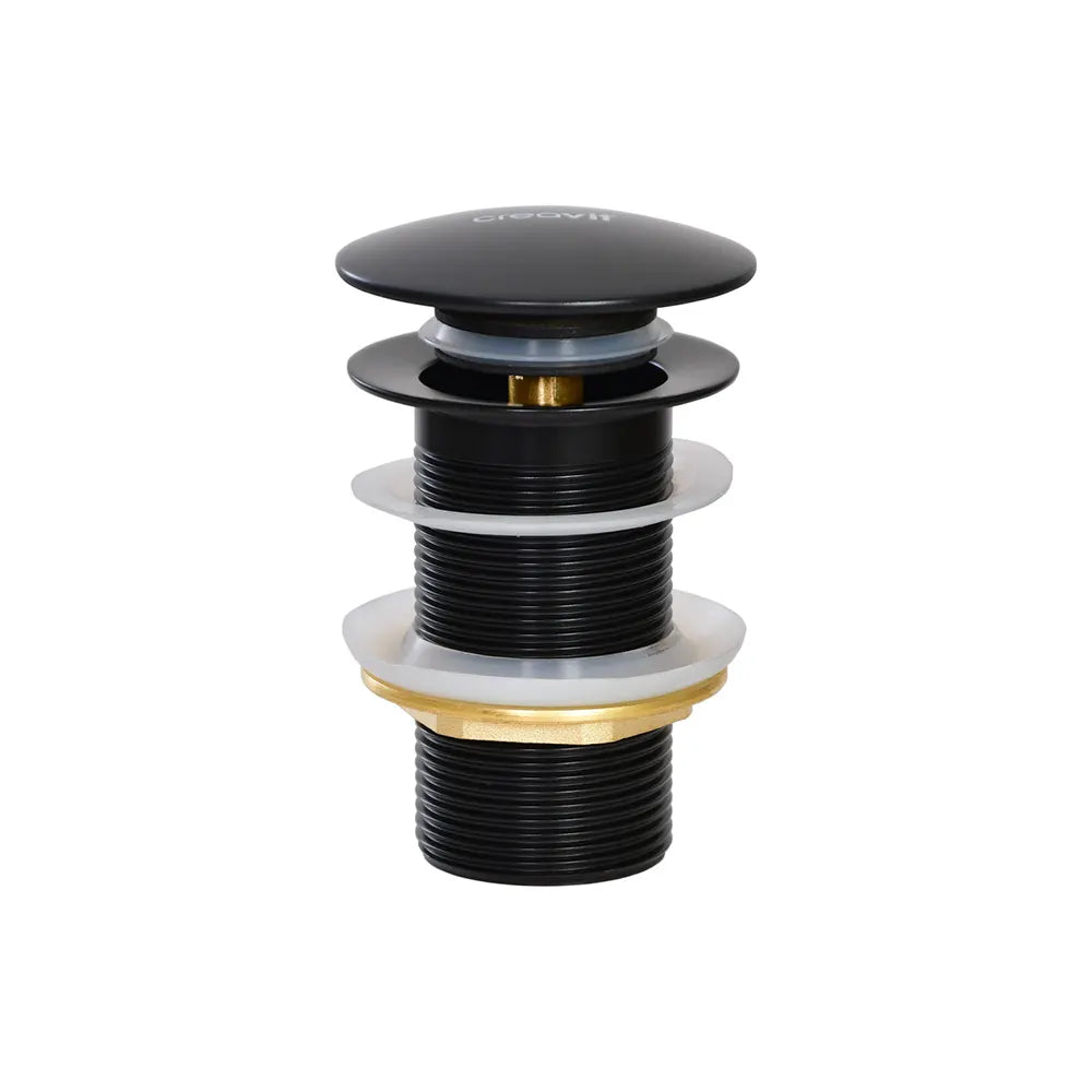 Creavit Lavabo Sifon Başlığı Pop-up Taşmasız-Kömür Karası SF030.KKR