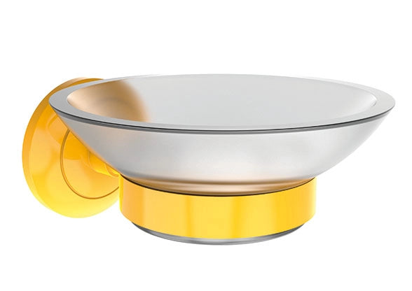 Creavit Royale Cam Sabunluk Sarı BR20203Y - Banyovit