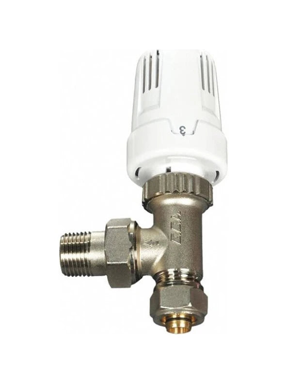 Eca Termostatik Köşe Radyatör Vanası Takım Sıcaklık Kontrol Pex 16x2" TRV3 - Banyovit