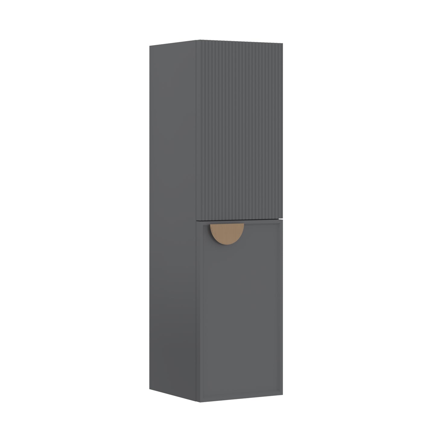 Orka Molino 40 cm Banyo Boy Dolabı | Mat Gri