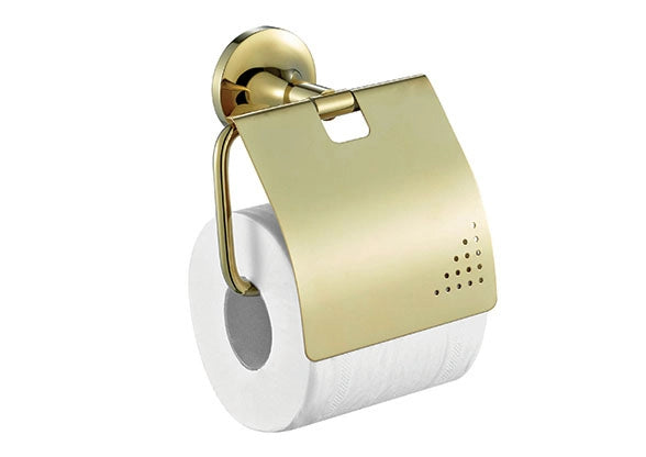 Creavit Neo Kapaklı Tuvalet Kağıtlığı Paslanmaz Gold Altın NO12028G - Banyovit