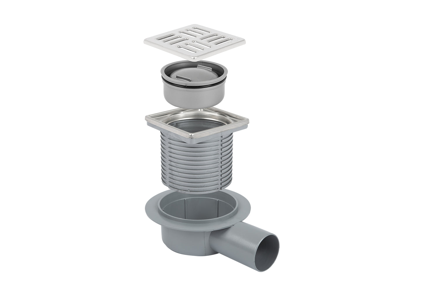 Sukar Line/15 10x10 cm Plastik Çerçeveli Alttan Çıkışlı Süzgeç Seti