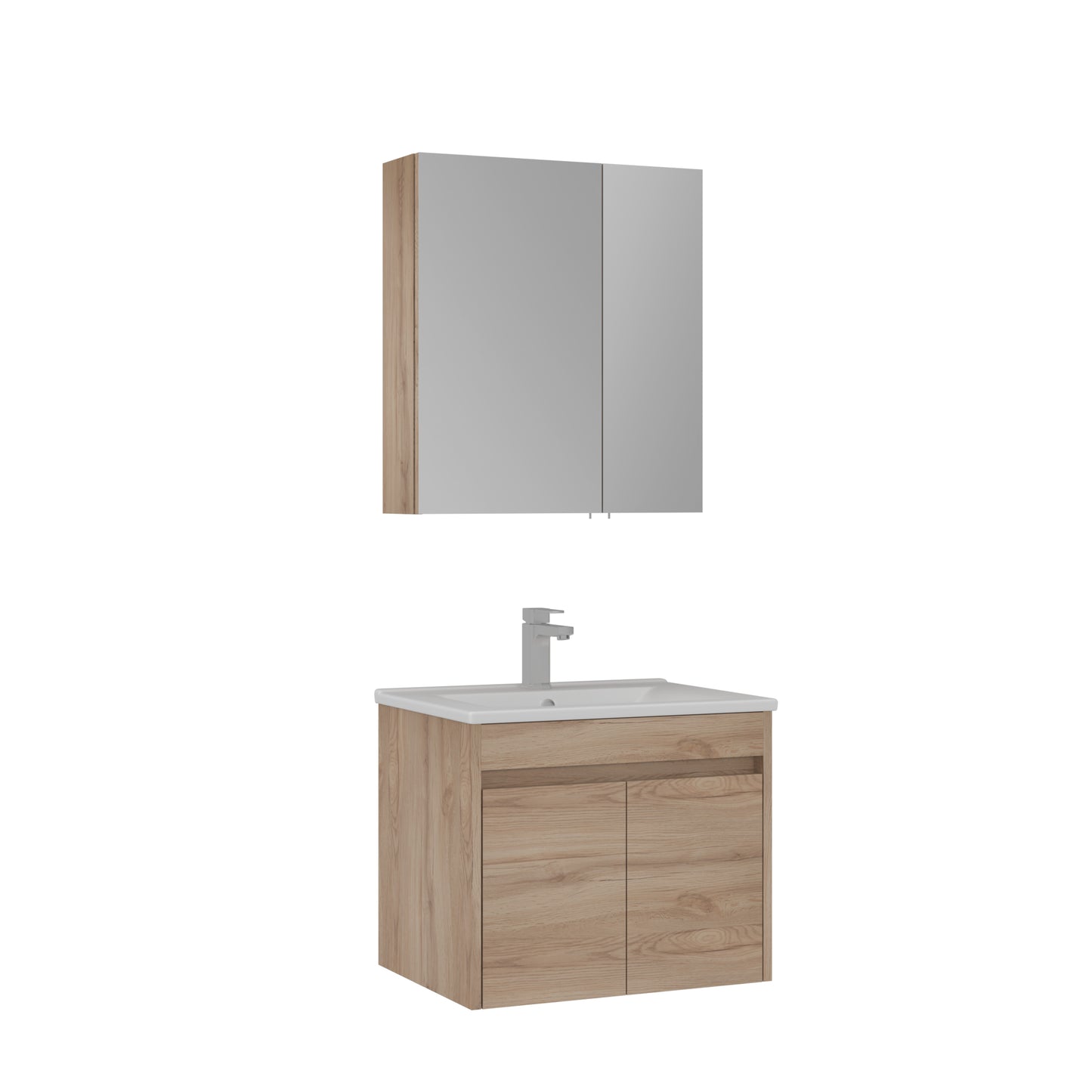 Orka Side 65 cm Kapaklı Banyo Dolabı Takımı | Legnano