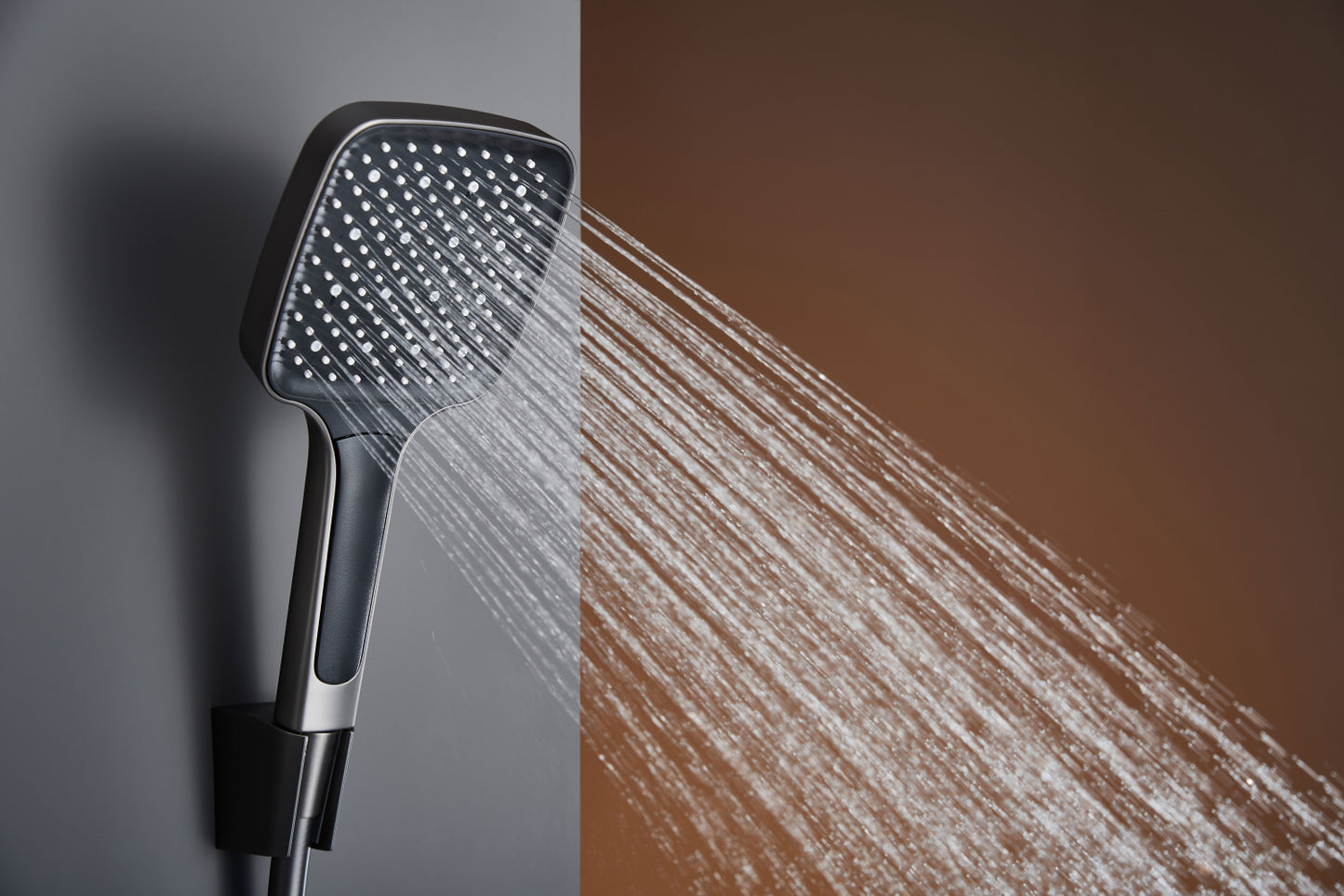 Creavit Piano Tepe Duş Sistemi Digital Sıcaklık Göstergeli Termostatik Metalik Gri Duş Sistemleri PN710GR - Banyovit
