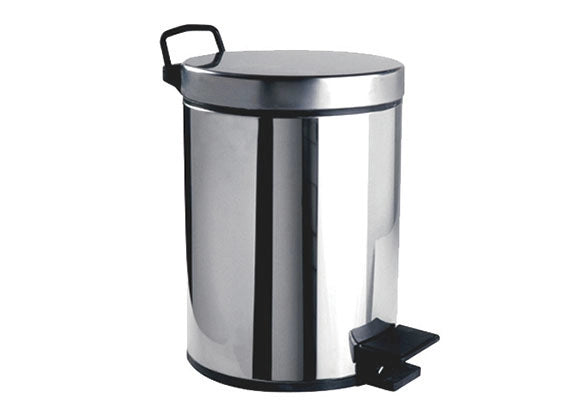 Creavit Paslanmaz Krom 12 lt Pedallı Çöp Kovası ST16612 - Banyovit