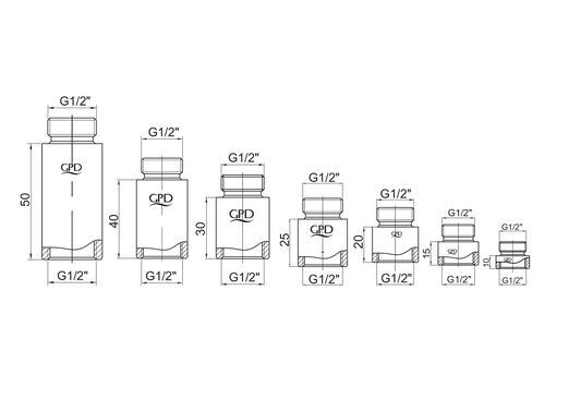 1,5Cm Uzatma Krom Uzt02 Gpd - Banyonline