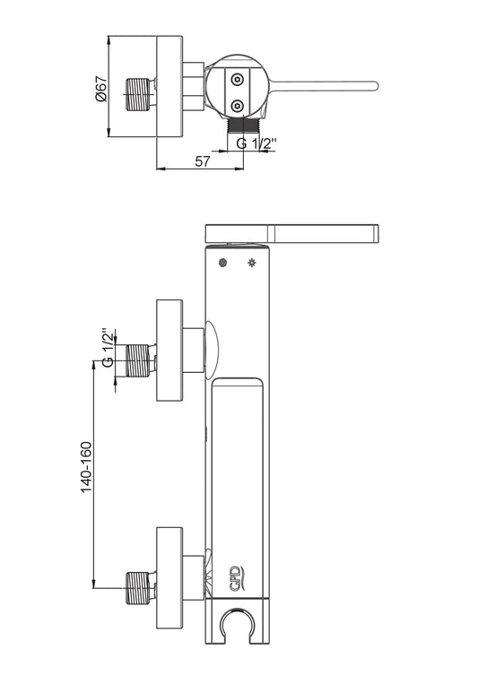 Gildo Duş Bataryası Krom Mdb165 Gpd - Banyonline