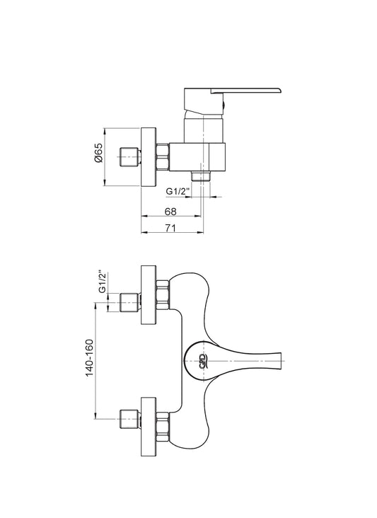 Ankastre Duş Bataryası Krom Mdb65 Gpd - Banyonline