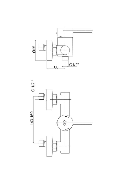 Espina Duş Bataryası Krom Mdb70 Gpd - Banyonline