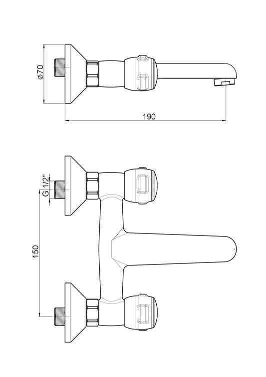 Rios Monoblok Lavabo Bataryası Krom Mnl30 Gpd - Banyonline