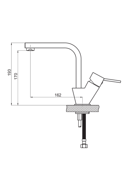 Tulio Tek Gövde Lavabo Bataryası Krom Mtl135 Gpd - Banyonline