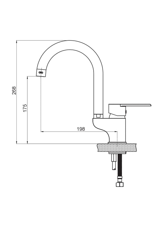 Atros Tek Gövde Lavabo Bataryası Krom Mtl65 Gpd - Banyonline