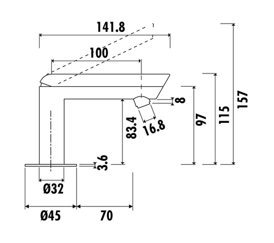 Creavit Smooth Lavabo Armatürü Bataryası SM1500