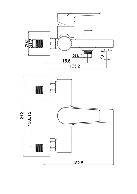 Creavit Sharp Banyo Armatürü Bataryası SR2510