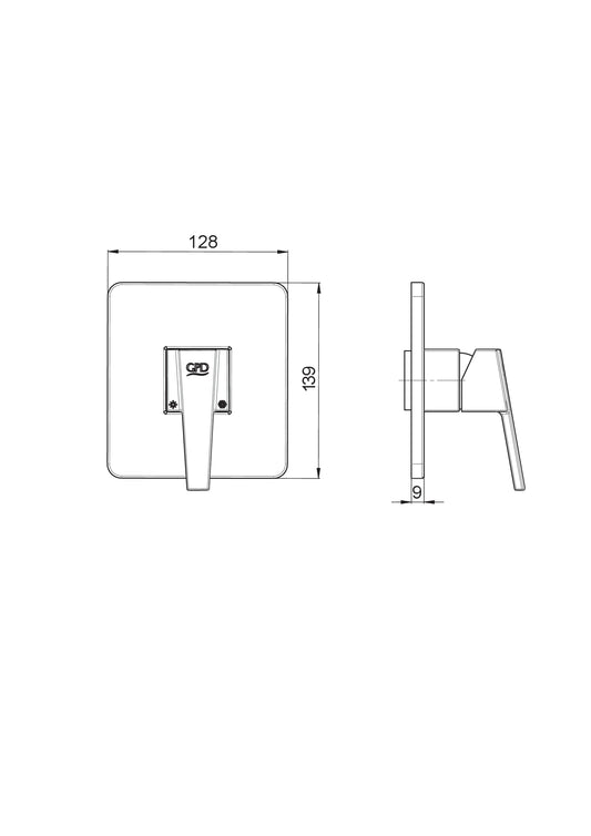 Ritmo Ankastre Duş Sıva Üstü Grubu Krom Sud85 Gpd - Banyonline
