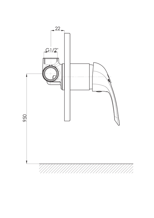 Adrio Ankastre Duş Bataryası Krom Mad120 Gpd - Banyonline