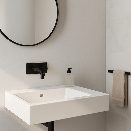 Ankastre Batarya ile Minimalist Banyo Tasarımı