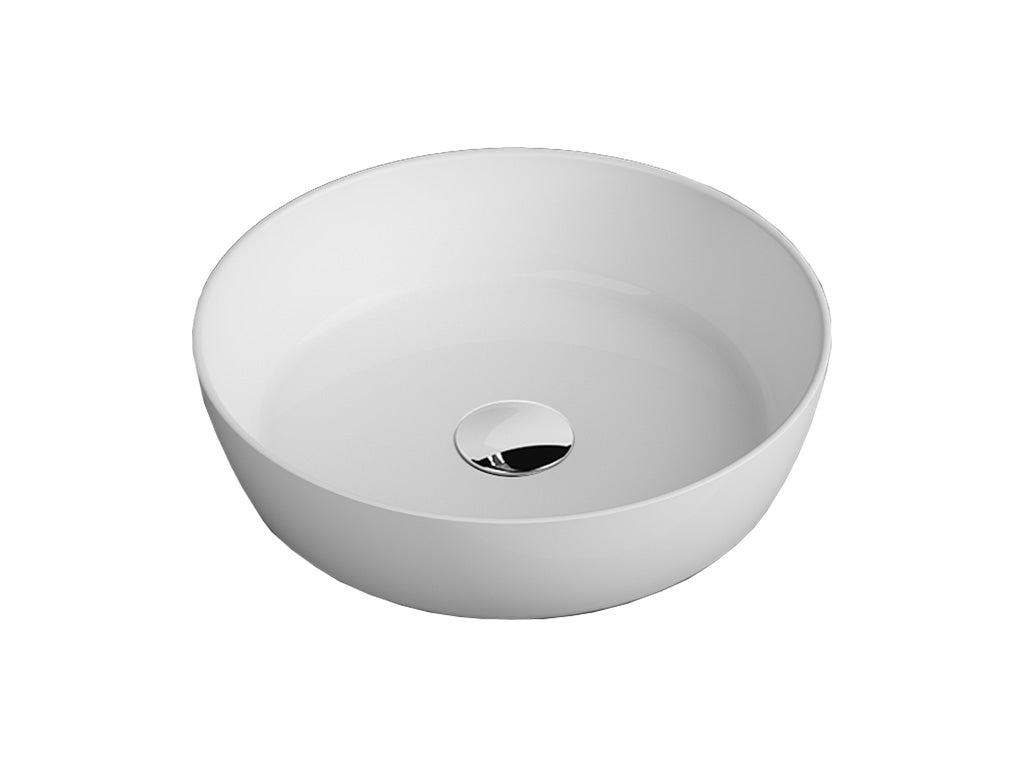 Quarter Bath Round Line Tezgah Üstü Çanak Lavabo Beyaz 45 cm 70RO23045