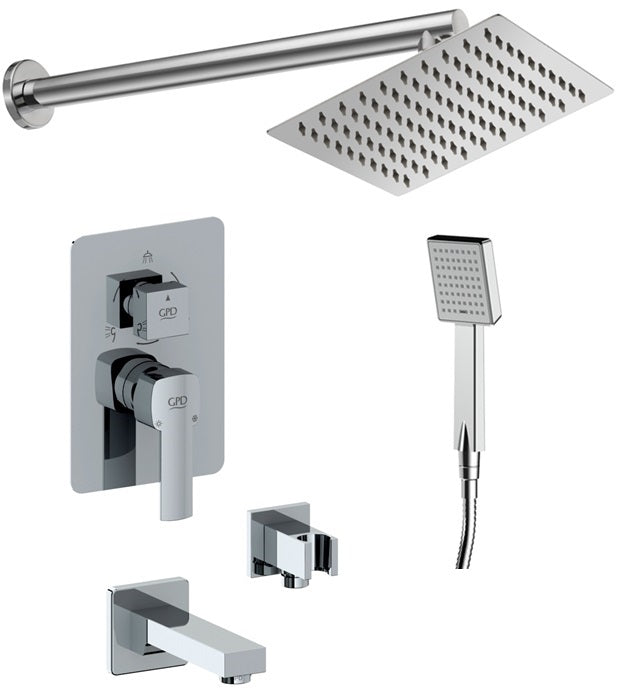 GPD Pedra Çevirmeli Ankastre Duş Seti – Ankastre Duş Seti BNS05