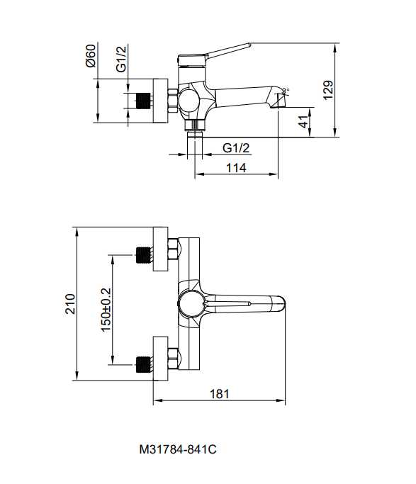 Creavit Flow Banyo Armatürü Bataryası FL2500