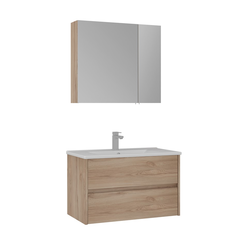 Orka Side 85 cm Çekmeceli Banyo Dolabı Takımı | Legnano