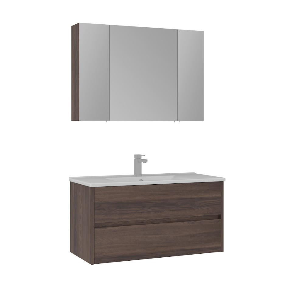 Orka Side 100 cm Çekmeceli Banyo Dolabı Takımı | Navaro