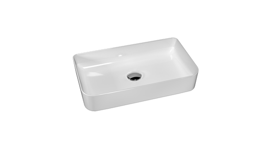 Quarter Bath Rapid Line Tezgah Üstü Çanak Lavabo Batarya Delikli Beyaz 38x60 cm 70RL23061