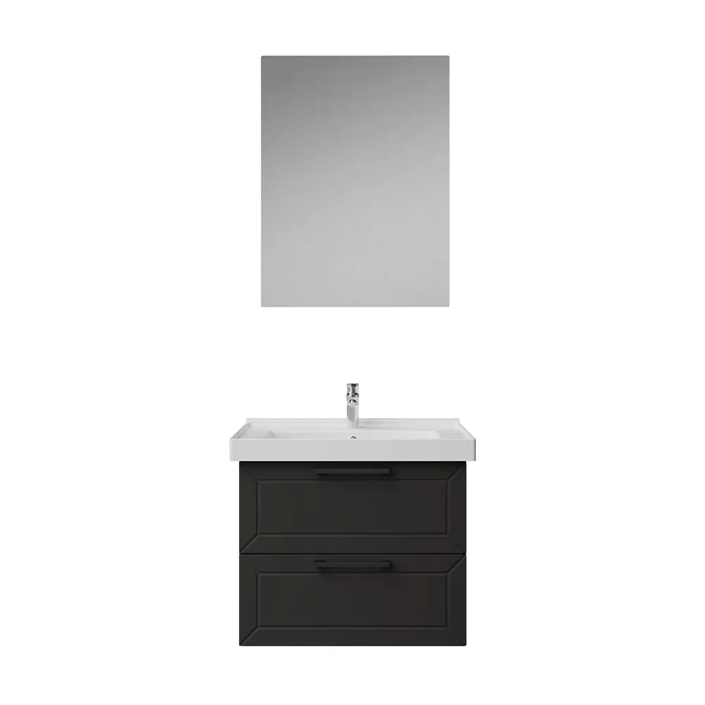 Creavit D20 Lake Çekmeceli Banyo Dolabı | 65-80-100 cm | Yuvarlak / Kare / Dolaplı Ayna Seçenekli