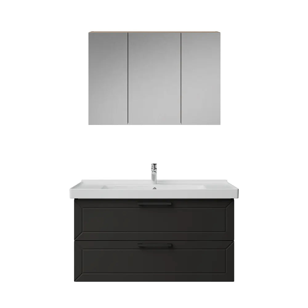 Creavit D20 Lake Çekmeceli Banyo Dolabı | 65-80-100 cm | Yuvarlak / Kare / Dolaplı Ayna Seçenekli