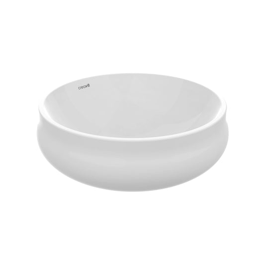 Creavit Gordo Tezgah Üstü Lavabo Ø40 cm Yuvarlak Çanak Lavabo Beyaz GO140-00CB00E-0000