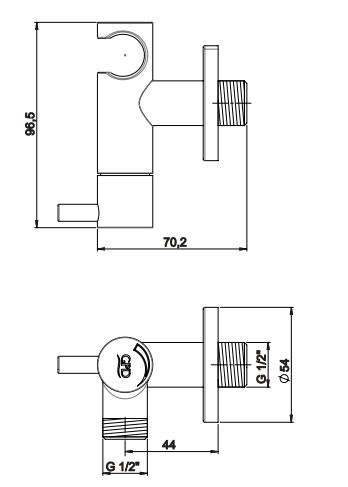 Gpd Espina Sprey Taharet Askılı Musluk Siyah Mat ve Taharatmatik STM70-S-STS07-S - Banyovit