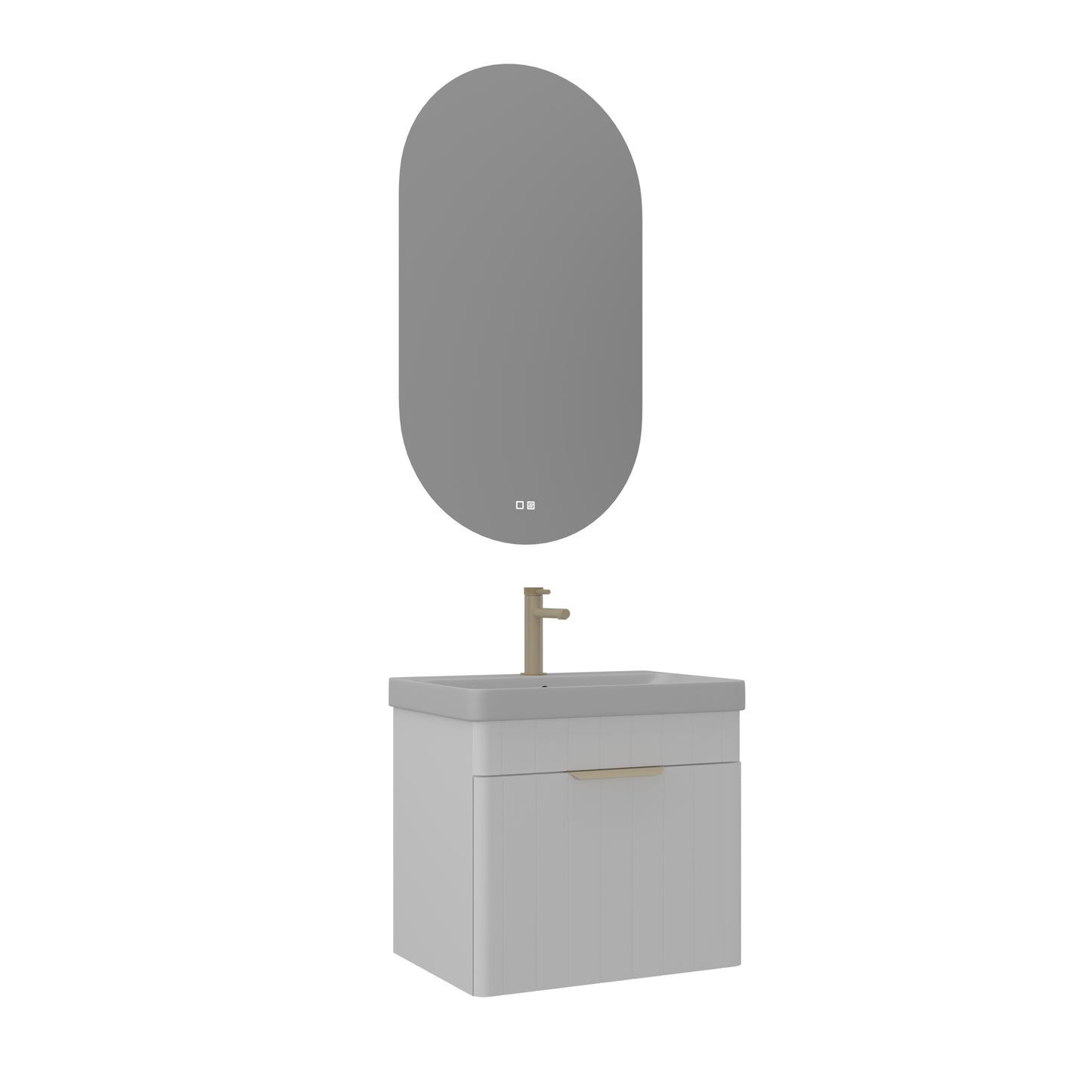 Orka Procida 60 cm Banyo Dolabı Takımı | Mat Beyaz