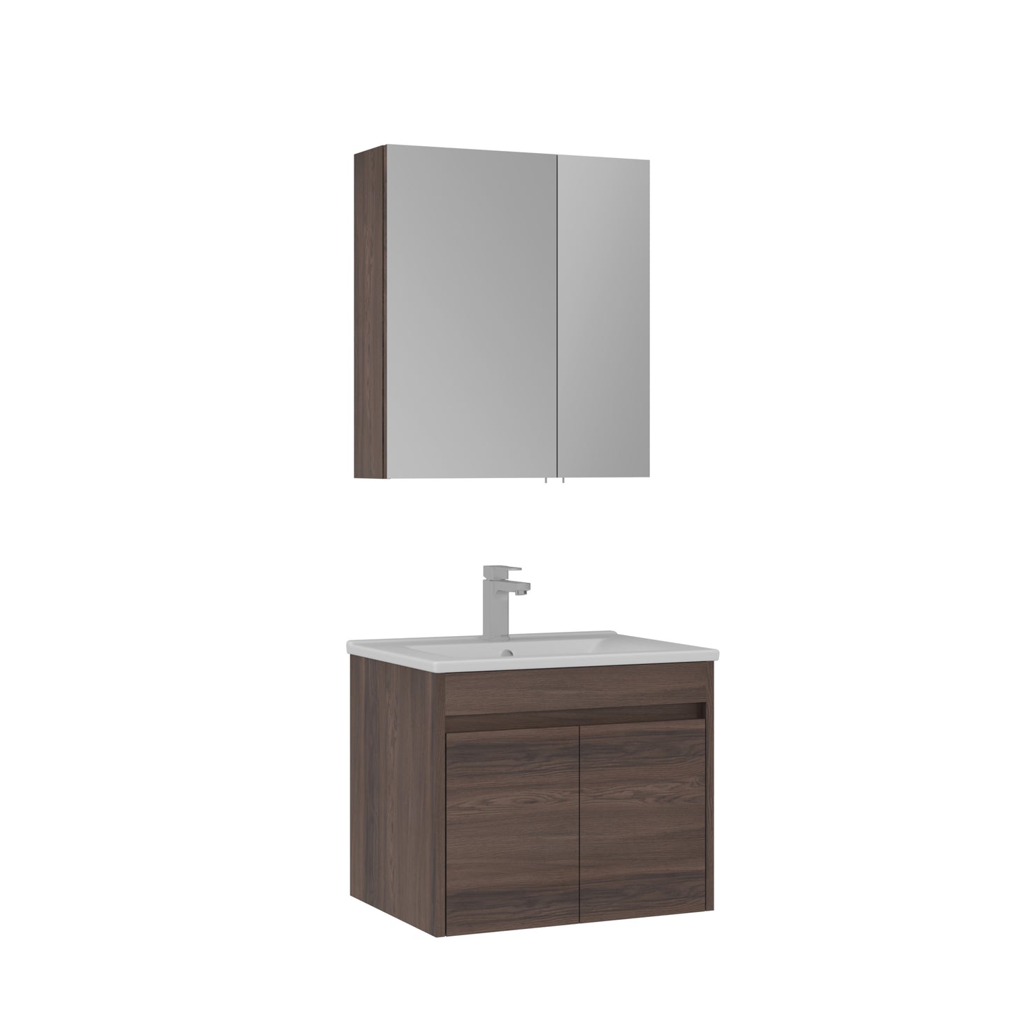 Orka Side 65 cm Kapaklı Banyo Dolabı Takımı | Navaro