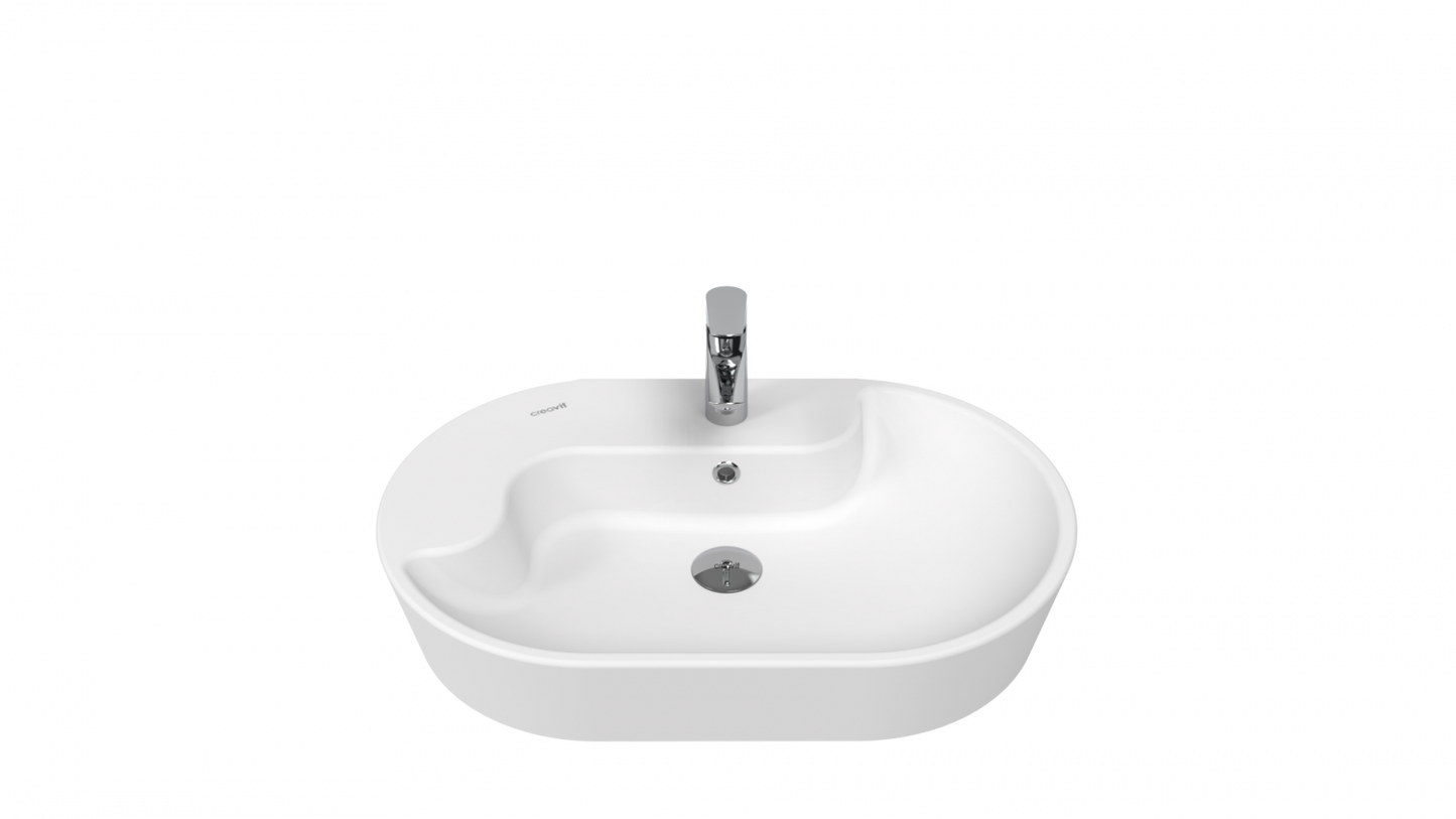 Creavit Topic Tezgah Üzeri Çanak Lavabo 70 cm TP172-00CB00E-0000 – Banyovit