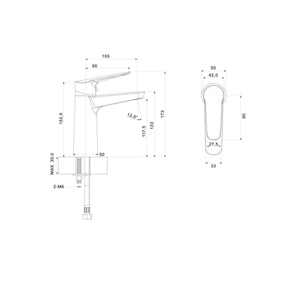 Creavit Bevel Lavabo Armatürü BV1500