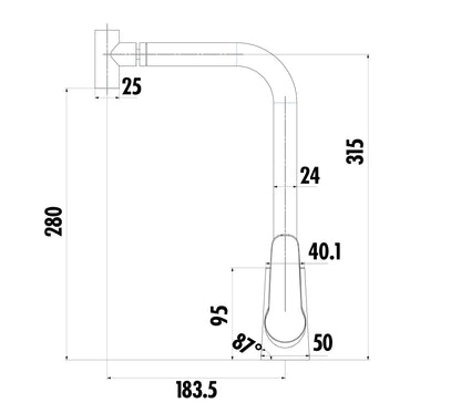 Creavit Bevel Mafsallı Mutfak Armatürü BV8645