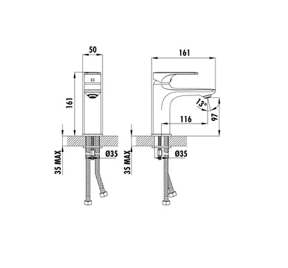 Creavit Faye Lavabo Armatürü FY1500