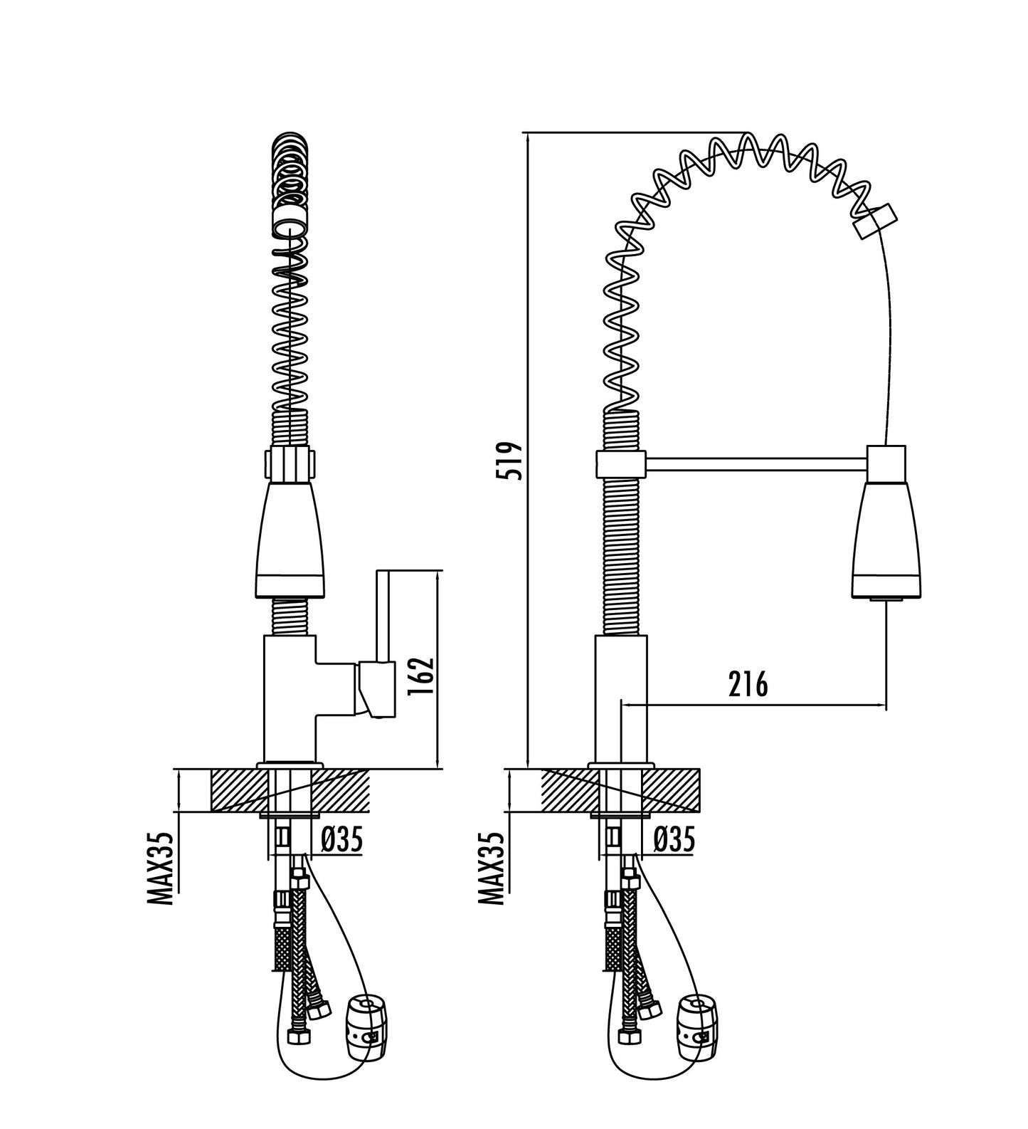 Creavit Spiralli Mutfak Armatürü MF9910L