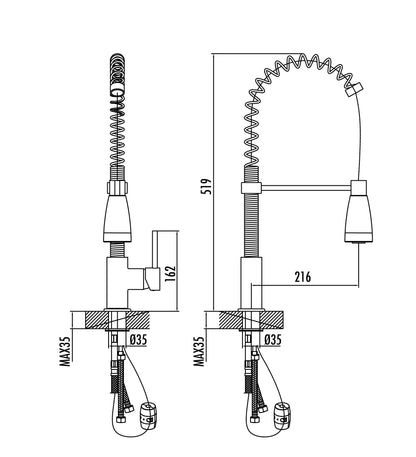 Creavit Spiralli Mutfak Armatürü MF9910L