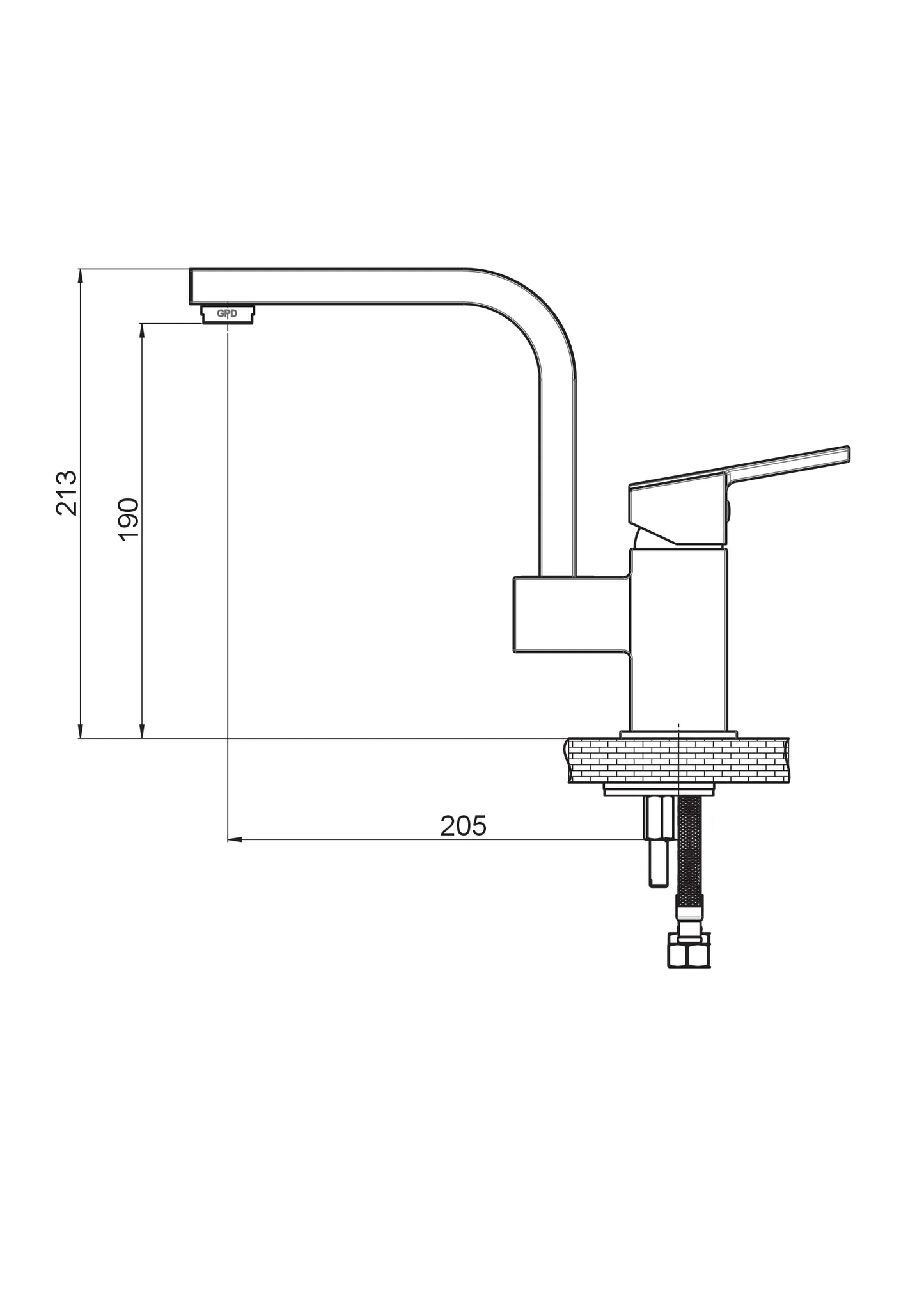 Ritmo Tek Gövde Lavabo Bataryası Krom Mtl85-C Gpd - Banyonline