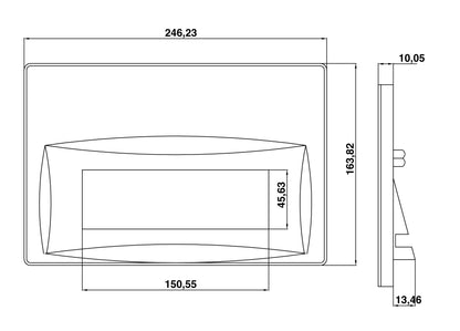 Creavit Arc Mat Antrasit Boyalı Kumanda Paneli Buton GP8002.04