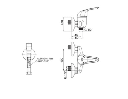 Adrio Taharet Bataryası (Sts02 İle Birlikte) Krom Mtb120-2 Gpd - Banyonline