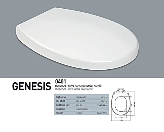 Nkp Genesis Duroplast Yavaş Kapanır Klozet Kapağı 0401